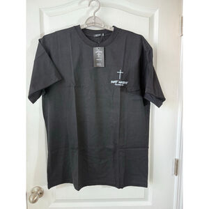 Men's SAINT KAIZEN Black Short Sleeve Tee XXL with White Graphics